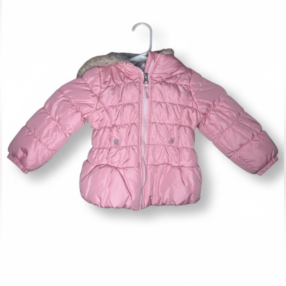 WEATHERTAMER Toddler Girls Hooded Winter Puffer Jacket